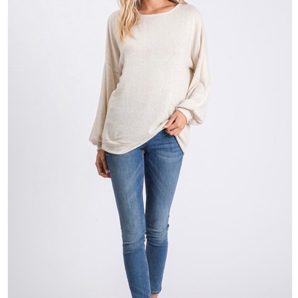 🎈Charley- oatmeal cage back top - Picture 7 of 8